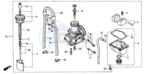 CR250R drawing CARBURETOR (1)