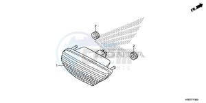 TRX420FA2F TRX420 Europe Direct - (ED) drawing TAILLIGHT