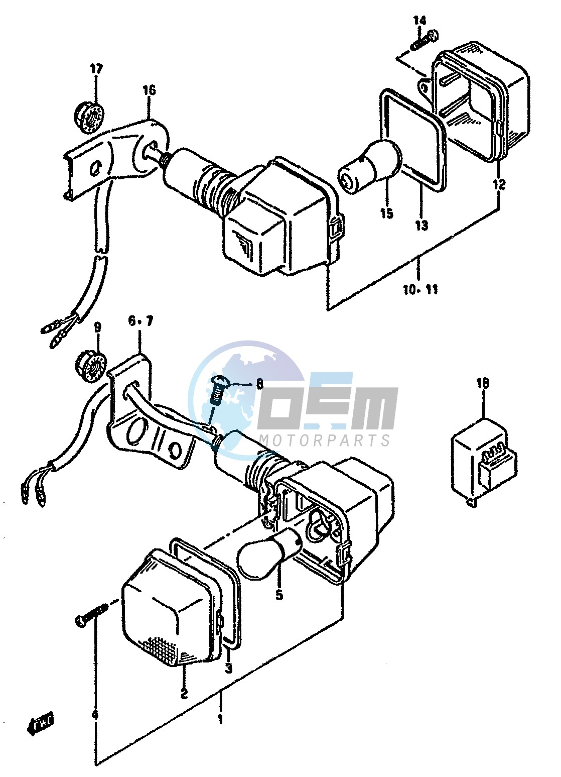 TURN SIGNAL LAMP (E1,E4,E24)