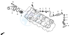 CBR600F drawing THERMOSTAT