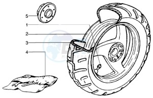 NRG 50 MC3 DT drawing Rear Wheel