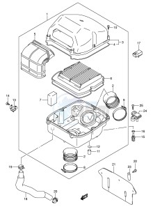 SV1000 (E2) drawing AIR CLEANER