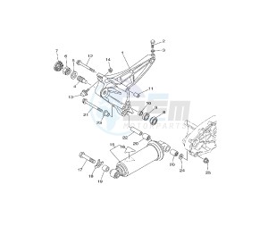 XP T-MAX 500 drawing REAR SHOCK ABSORBER