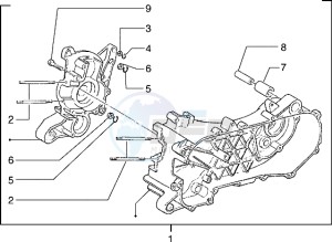 Hexagon 125 EXS1T 125cc drawing Crankcase