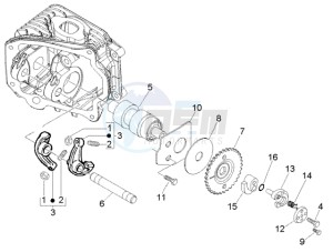 Liberty 125 Leader RST ptt(F) France drawing Rocker levers support