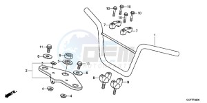 CRF70FC drawing HANDLE PIPE/TOP BRIDGE