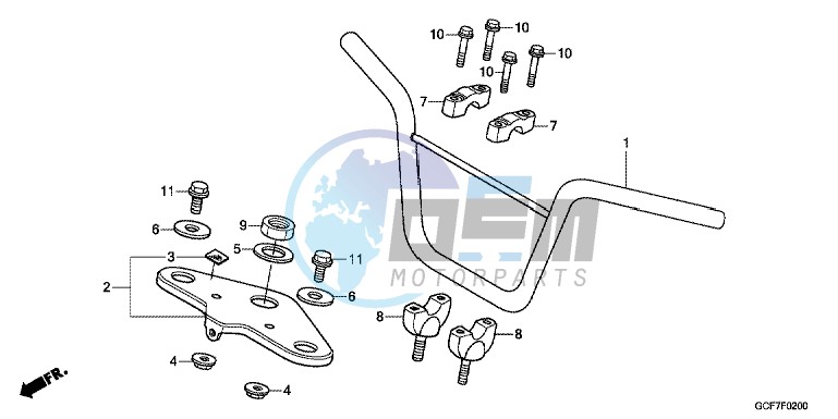 HANDLE PIPE/TOP BRIDGE