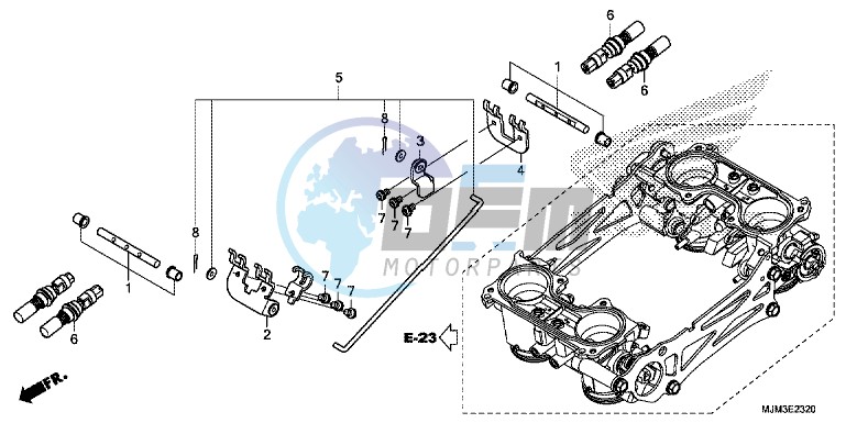 THROTTLE BODY (COMPONENT PARTS)