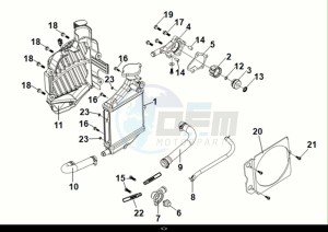 JET 14 125 LC ABS (XC12WX-EU) (E5) (M1) drawing WATER PUMP