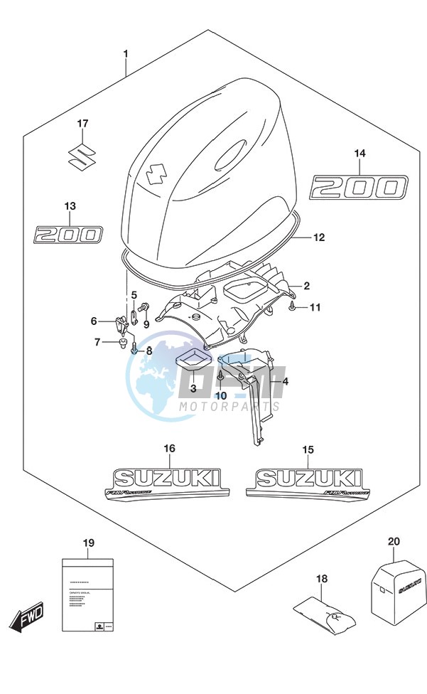 Engine Cover (White)