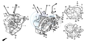 VT750DCA SHADOW SPIRIT drawing CRANKCASE