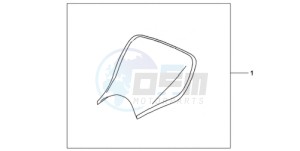 CBR1000RR9 UK - (E / MKH TRI) drawing E-SEAT