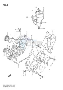 GSX-R600 (E21) drawing CRANKCASE COVER