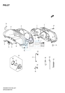 AN400 (E3-E28) Burgman drawing SPEEDOMETER (AN400K3 K4 K5 K6)