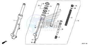 AFS110CSFF CB1000R 2ED - (2ED) drawing FRONT FORK