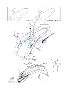 YZ125 (1SRM 1SRN 1SRP 1SRR 1SRR) drawing FENDER