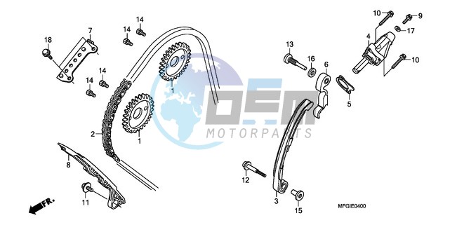 CAM CHAIN/TENSIONER