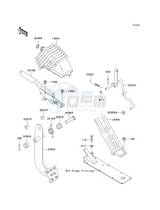 KAF 620 J [MULE 3010 TRANS 4X4] (J1) J1 drawing BRAKE PEDAL_THROTTLE LEVER