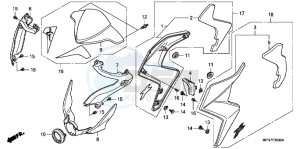 CB1000RC drawing COWL