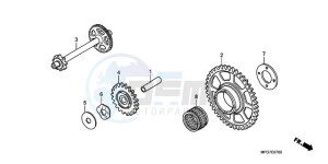 CB600FA9 France - (F / ABS CMF 25K) drawing STARTING DRIVEN GEAR