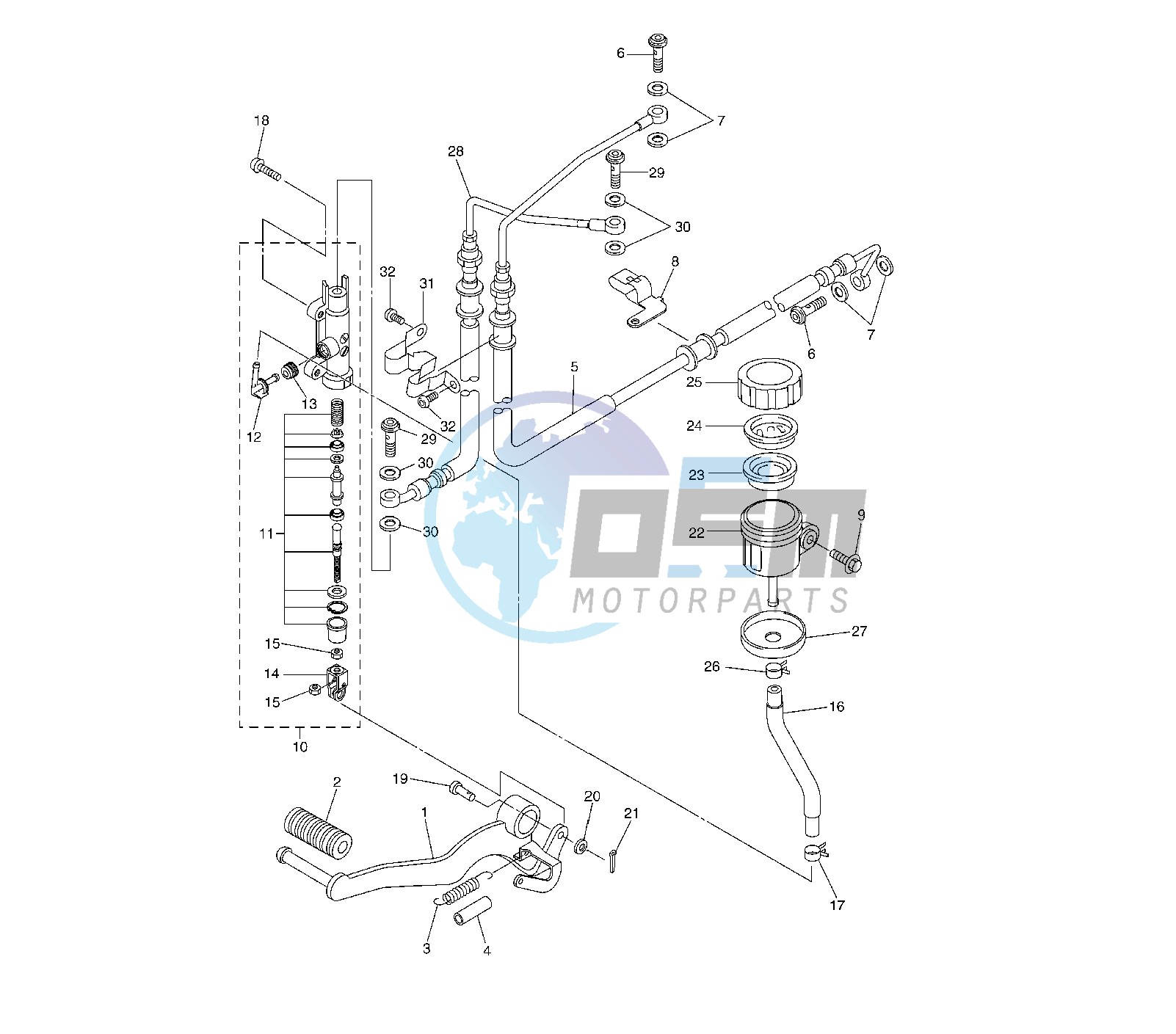 REAR MASTER CYLINDER