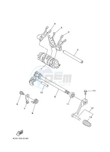 YFM250R YFM25RB RAPTOR 250 (1BTG 1BTH 1BTJ) drawing SHIFT CAM & FORK