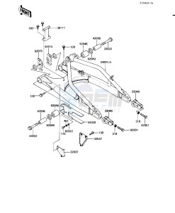 KZ 550 H [GPZ] (H1-H2) [GPZ] drawing SWING ARM