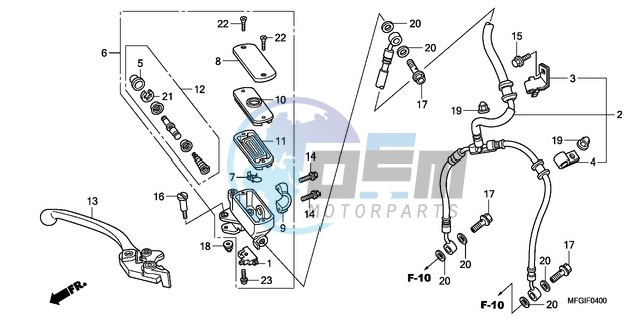 FR. BRAKE MASTER CYLINDER (CB600F/F3)