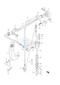 DF 9.9 drawing Clutch Non-Remote Control