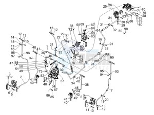 Fuoco 500 4t-4v ie e3 LT 800 drawing Brakes hose  - Calipers