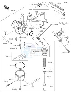 KLX110 KLX110CFF EU drawing Carburetor