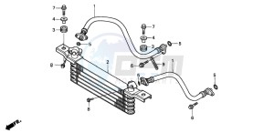 TRX350FE FOURTRAX 350 4X4ES drawing OIL COOLER