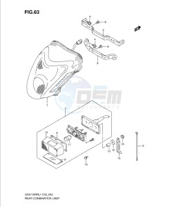 GSX1300R drawing REAR COMBINATION LAMP