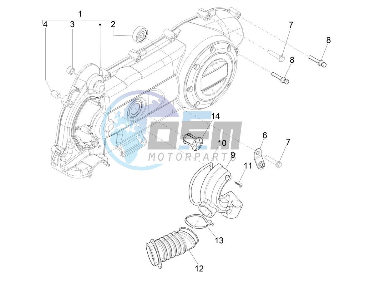 Crankcase cover - Crankcase cooling