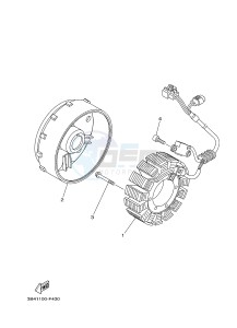 YFM550FWAD YFM5FGPB GRIZZLY 550 EPS (1HS3 1HS4) drawing GENERATOR