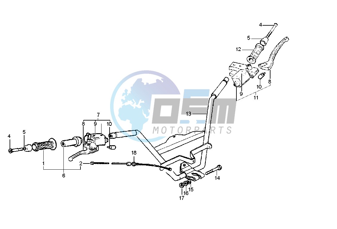 Handlebar - Master cylinder