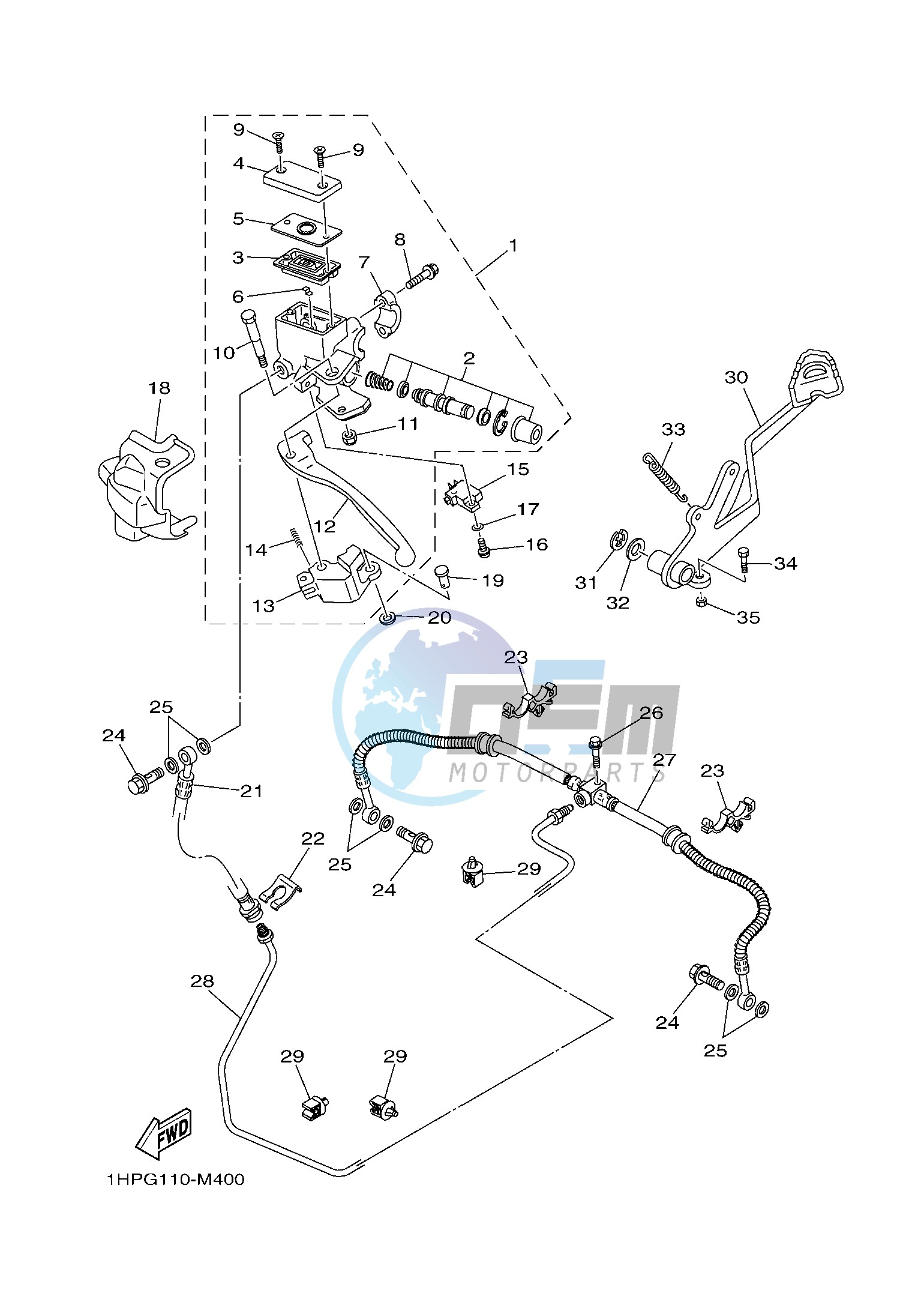 REAR MASTER CYLINDER