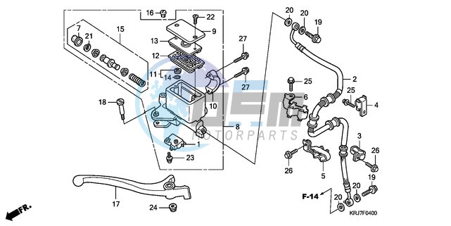 FR. BRAKE MASTER CYLINDER (FES125)(FES150)