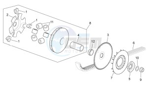 SCARABEO 50 4T 4V (EMEA) drawing Variator