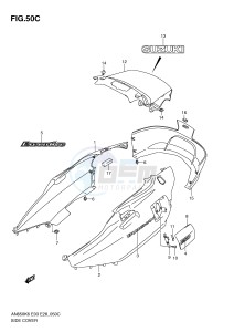 AN650 (E3-E28) Burgman drawing SIDE COVER (AN650AL0)