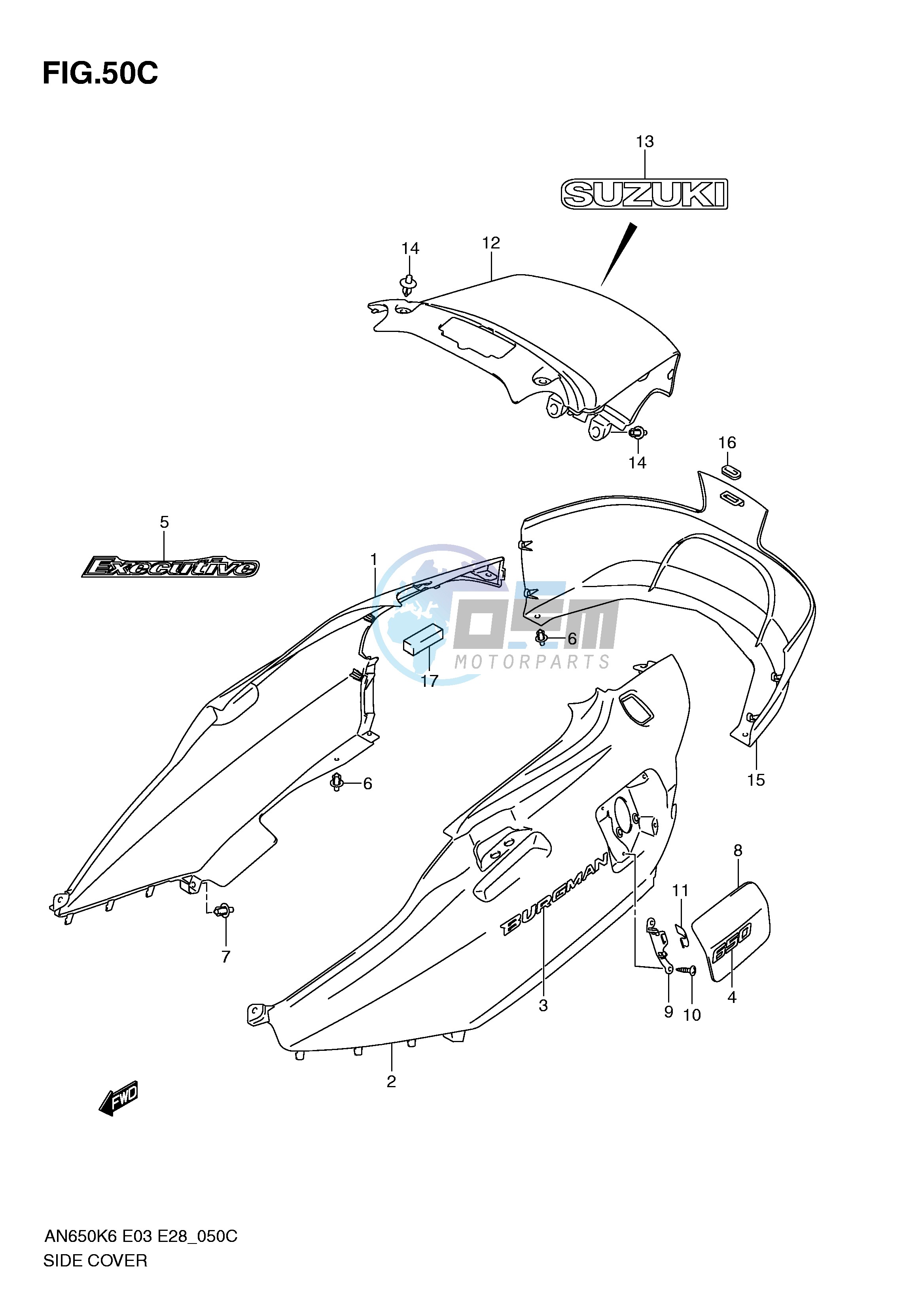 SIDE COVER (AN650AL0)