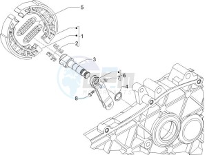 LX 50 2T 25 Kmh NL drawing Rear brake - Brake jaw