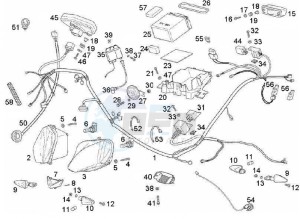 GPR - 50 cc VTHRF1A1A Euro 2 2T LC drawing Electrical system (Positions)