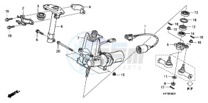 TRX420FPAC TRX420 ED drawing STEERING SHAFT (EPS)