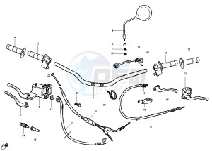 SMT 50 drawing Handlebar - Controls