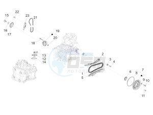 BEVERLY 350 ST 4T 4V ie E4 ABS (NAFTA) drawing Oil pump