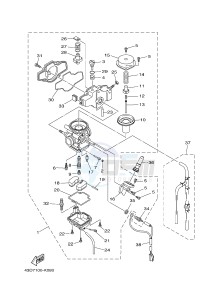 YFM90R (43DB 43DC 43DA 43DA) drawing CARBURETOR