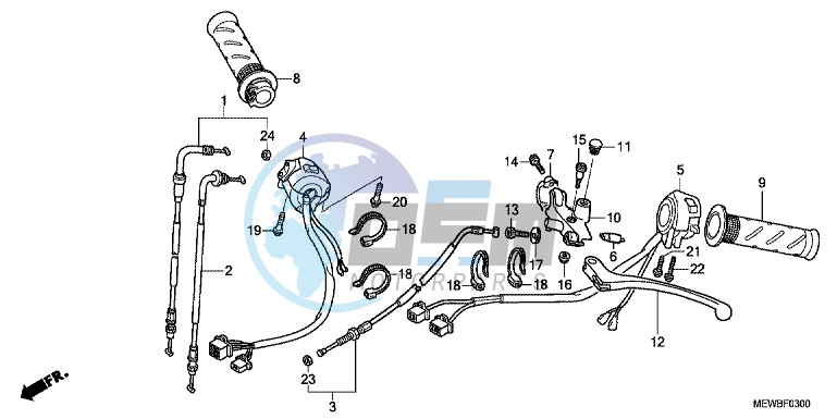 HANDLE LEVER/ SWITCH/ CABLE