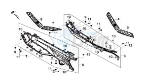 MAXSYM 600 I ABS EXECUTIVE SPORT L6 drawing FOOTREST