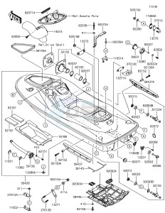 JET SKI STX-15F JT1500AHF EU drawing Hull